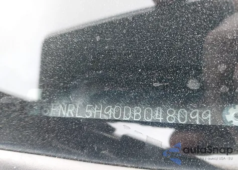 2013 Honda Odyssey Touring/Touring Elite из США, поврежденный, VIN 5FNRL5H90DB048099